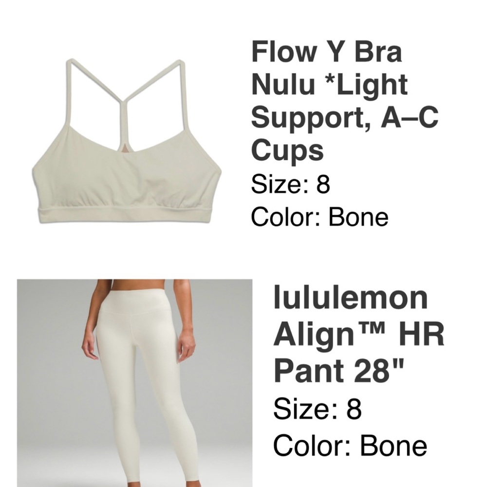 Lululemon Matching Set Size 8